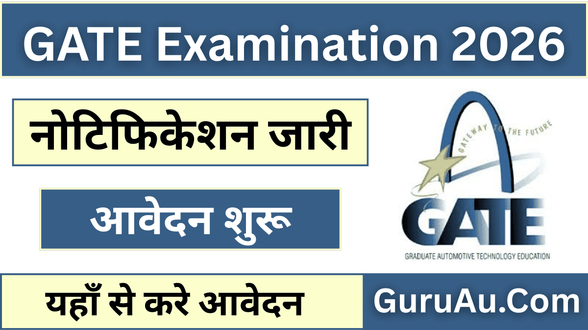GATE Examination 2026 Apply Online