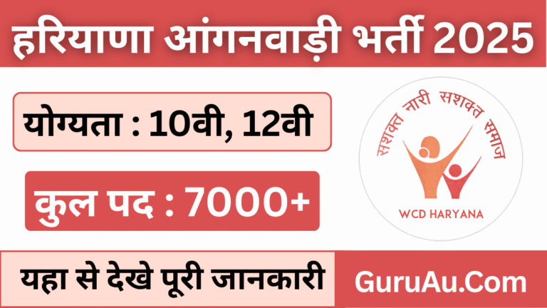 Haryana Anganwadi Vacancy 2025 Apply Online