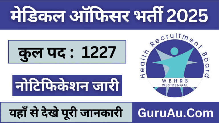 WBHRB General Duty Medical Officer Vacancy 2025